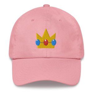 Princess Peach Crown Dad hat